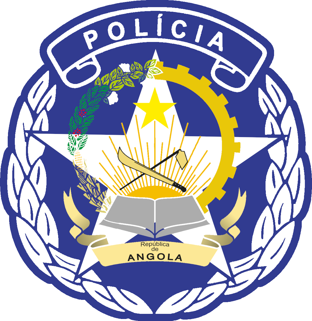 emblem of the angola national police